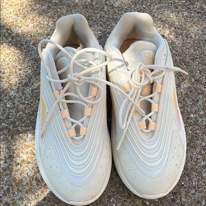 Adidas White and Yellow Sneakers